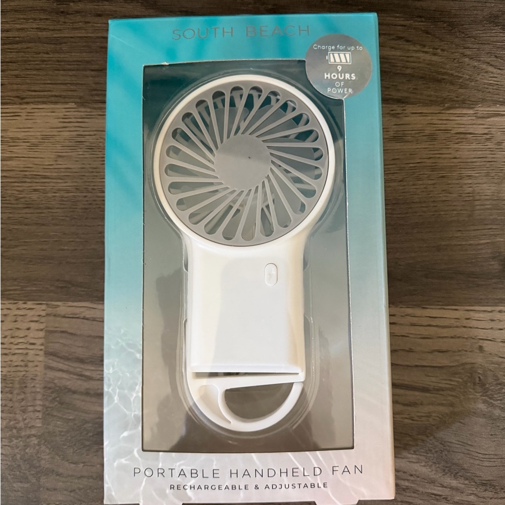 Portable White Handheld Fan - Picture 2 of 5